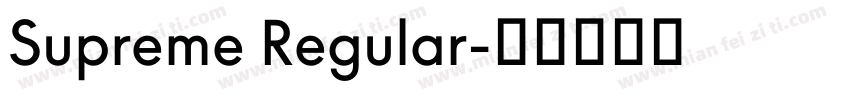 Supreme Regular字体转换